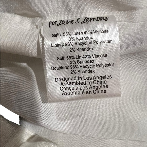 For Love and Lemons Abigail Mini Dress in Black and White Polka Dots Size M - Picture 10 of 10